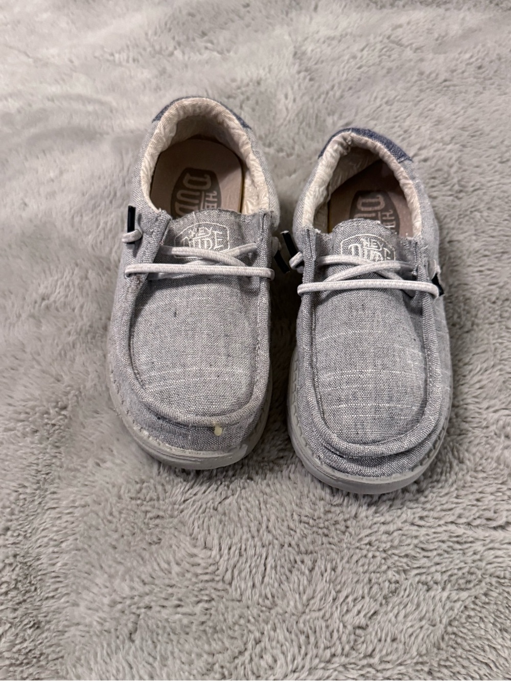 Hey Dude Wally Youth Slip-On Shoes | Size 13 | Steel Grey